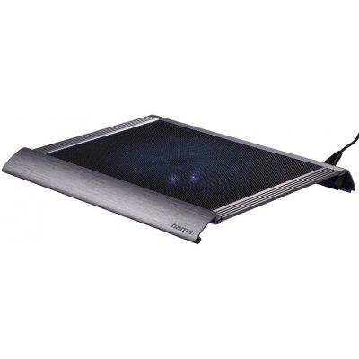 HAMA chladící stojan pro notebook Titan/ do 17,3"/ USB/ LED podsvícení/ titanově šedý – Zbozi.Blesk.cz