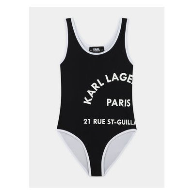 Karl Lagerfeld Kids Jednodílné plavky Z30060 S Černá