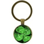 Přívěsek na klíče čtyřlístek zelená 27 – Hledejceny.cz