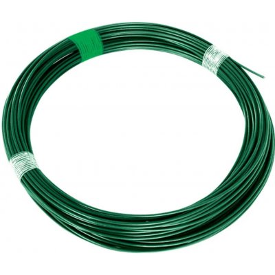 Napínací drát poplastovaný zelený (PVC) 2,25/3,40 mm, délka 78 m – Sleviste.cz