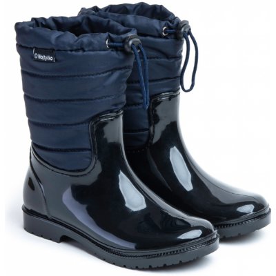 Wojtyłko sněhule zateplené fleecem stahovací gumáky lehké černá – Zboží Mobilmania