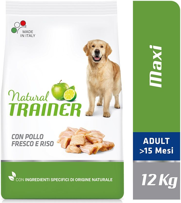 Natural Trainer Maxi Adult kuřecí a rýže 12 kg