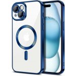 Techsuit Luxury Crystal MagSafe pouzdro pro Apple iPhone 15 modrá – Zboží Mobilmania