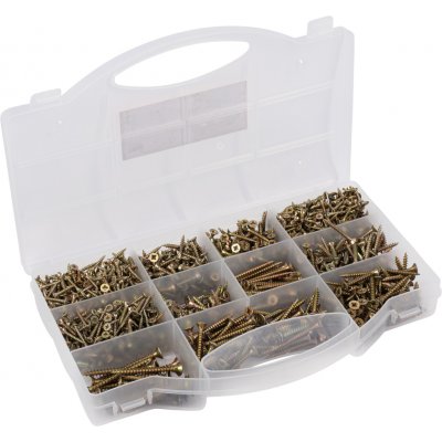 CONNEX Sada univerzálních vrutů 900 ks, PZ – Hledejceny.cz