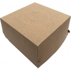 Box na hamburger IQ kraft 13,5x13,5x10 s tukovou bariérou