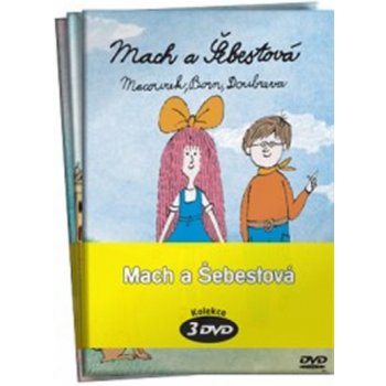 Mach a Šebestová + Mach a Šebestová na cestách + Mach a Šebestová na prázdninách pošetka DVD