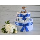 dortNEdort dvoupatrový plenkový dort V. s medvídkem usínáčkem 10 ks Pampers Premium Care a mnoho dalšího Modrá a medvídek