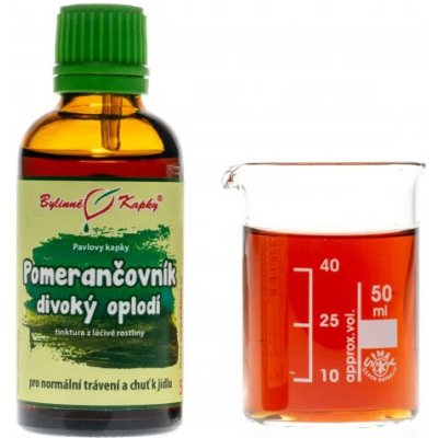 Bylinné Kapky Pomerančovník divoký hořký oplodí tinktura 50 ml – Hledejceny.cz