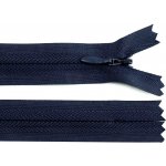 Zip skrytý nedělitelný 3 mm délka 60 cm 330 modrá tmavá – Hledejceny.cz