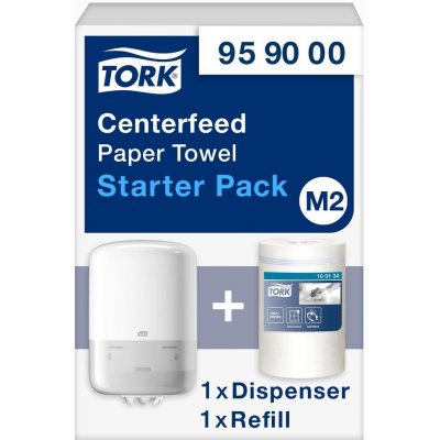 Zásobník na papírové ručníky v roli M-Box TORK bílý+náplň 100134