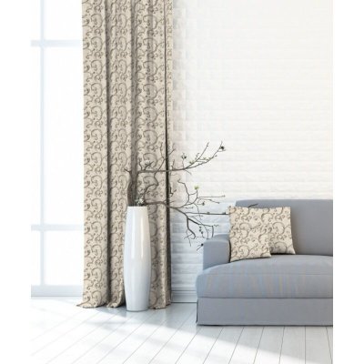 Závěs dekorační nebo látka, Soft Ornament, béžový, 150 cm 150 cm – Hledejceny.cz