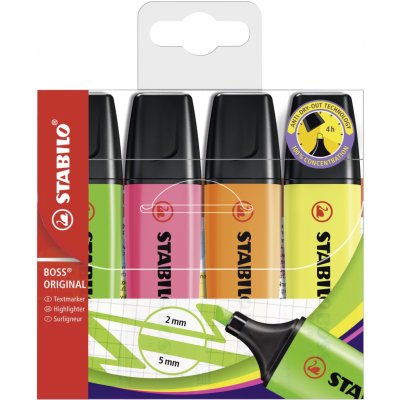 Stabilo Boss Original Pastel 4 barvy 70/40-3 – Hledejceny.cz