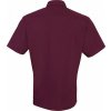 Pánská Košile Premier Workwear pánská popelínová pracovní košile s krátkým rukávem fialová lilková