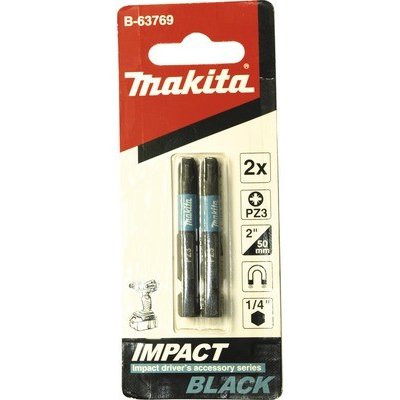 MAKITA torzní bit 1/4" Impact Black PZ3, 50mm 2 ks – Zboží Mobilmania