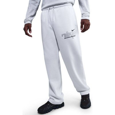 Dámské tepláky NIKE-M NK CLUB BNGEE PNT SWSH SPRT WHITE/METALLIC SILVER Bílá – Zboží Mobilmania