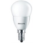 Philips LED Tropfenform E14 6W 40W Teplá bílá 470 lm matt – Zboží Živě