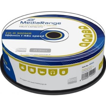 MediaRange CD-R 900MB 48x, spindle, 25ks (MR222)