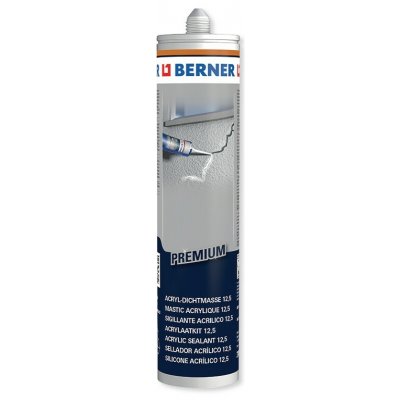 Berner Akrylový tmel 12,5 Premium 310 ml bílá – HobbyKompas.cz