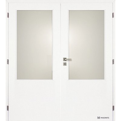 Doornite 2/3 SKLO BASIC bílý lak dvoukřídlé 125 cm – Hledejceny.cz