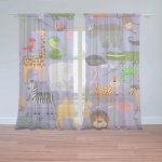 Záclony Animované safari: 2 ks - 150x250 cm - Sablio – Hledejceny.cz