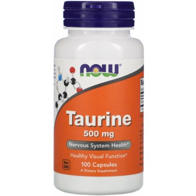 Now Foods Taurin 500 mg 100 kapslí