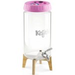 Kefirko Kombucha fermenter se stojánkem a výčepem 4 l růžový – Sleviste.cz