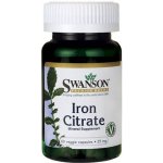 Swanson Iron Citrate Citrát Železitý 25 mg 60 kapslí – Hledejceny.cz