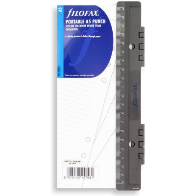 Filofax Děrovačka závěsná do diáře A5 černá – Zboží Živě