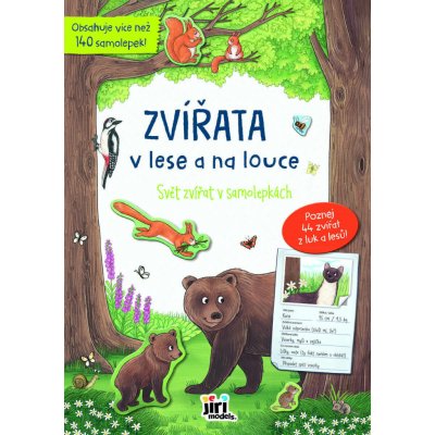 Svět zvířat v samolepkách zvířata v lese a na louce – Zboží Mobilmania