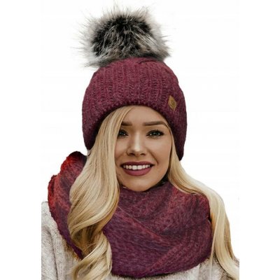 Fashionweek Zimní dámský set čepice + komín WOOL-INES Vínově – Hledejceny.cz
