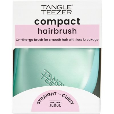 Tangle Teezer Compact Styler Teal Matte Chrome kartáč na rozčesávání vlasů metalický tyrkysový – Hledejceny.cz
