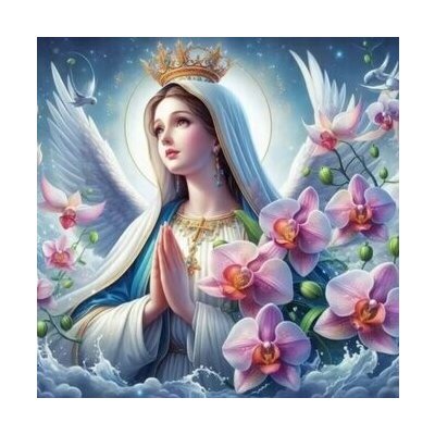 Norimpex diamantové malování Panna Maria s andělskými křídly 30 x 40cm – Zbozi.Blesk.cz