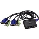 KVM přepínače Aten CS-62US DataSwitch elektronický 2:1 (kláv.,VGA,myš,audio) USB