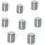 Neodymové magnety, tvar kostky, stříbrná, 10x10x10 mm, 8 ks, BE!BOARD – Sleviste.cz