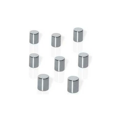 Neodymové magnety, tvar kostky, stříbrná, 10x10x10 mm, 8 ks, BE!BOARD – Sleviste.cz