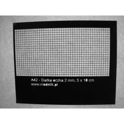 Modelik Mřížka 2 mm (10 × 5 cm) – Sleviste.cz