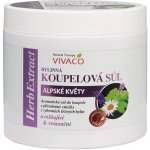 Vivaco sůl do koupele Alpské květy HERB EXTRACT 650 g – Hledejceny.cz