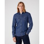 Wrangler pánská košile dlouhý rukáv Western dark stone – Zboží Dáma