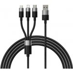 Baseus CAXS000001 StarSpeed 1-for-3, 3 v 1 USB - Micro Lightning USB-C, 3,5A, 1,2m – Zboží Živě