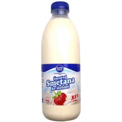 Bohemilk Čerstvá smetana ke šlehání 33% 1l – Zboží Dáma
