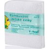 Mycí houba a žínka T-Tomi Bamboo Washcloth white 4 ks