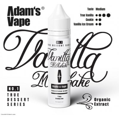 Adams vape Vanilla Milkshake Shake & Vape 10 ml – Zboží Mobilmania