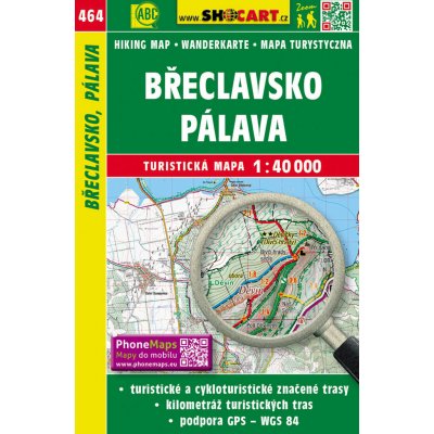 Turistická mapa 464 Břeclavsko Pálava 1:40 000