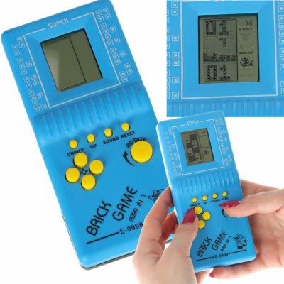 Electronic tetris game retro pocket console