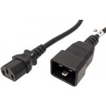 PremiumCord síťový propojovací kabel 230V - IEC 320 C13 - IEC 320 C20 - 1m černá / 230V / 10A (kpsb1)