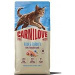 CARNILOVE TRUE FRESH CAT DRY FISH & TURKEY FOR STERILISED ADULT ALL BREEDS 6 kg – Hledejceny.cz