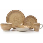 Banquet jídelní sada Spiral Brown 30 dílná – Zboží Mobilmania