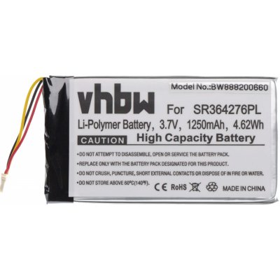 VHBW Baterie pro Becker Active 5 / Professional 5, 1250 mAh - neoriginální