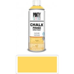 Pintyplus Chalk křídová barva ve spreji na různé povrchy 400 ml žlutá hořčičná CK801