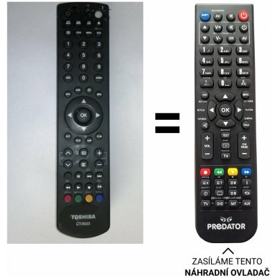 Dálkový ovladač Predátor Toshiba CT-8023 – Hledejceny.cz